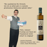 Aimilios Organics Bio Olivenöl sortenrein aus Griechenland Peloponnes