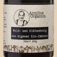 Aimilios Organics – Edelhonig aus Prespa | Kastanie & Eiche | Bio-Qualität 450g