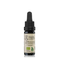 Aimilios Organics Bio Rosmarin Öl 10ml Flasche auf weißem Hintergrund