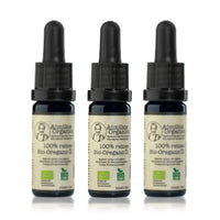 3er Pack: BIO Oregano Öl - 3 x 10ml Tropfflasche - reines Vollspektrumöl - 100% ätherisches Öl - Aimilios Organics