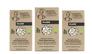 3er Pack: Bio Plake getrocknet (weiße flache Bio Bohnen) 3x 500g - Aimilios Organics