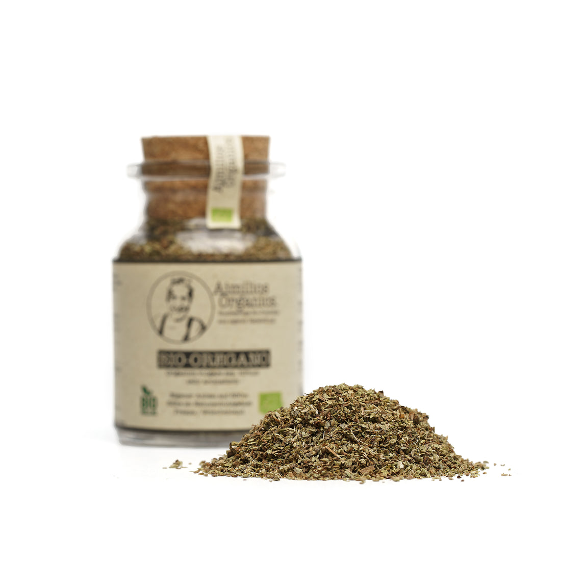 Bio Oregano im Glas (30g) - Origanum vulgare spp. Hirtum - sehr intensiv - Aimilios Organics