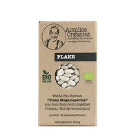 Bio Plake getrocknet (weiße flache Bio Bohnen) 500g - Aimilios Organics