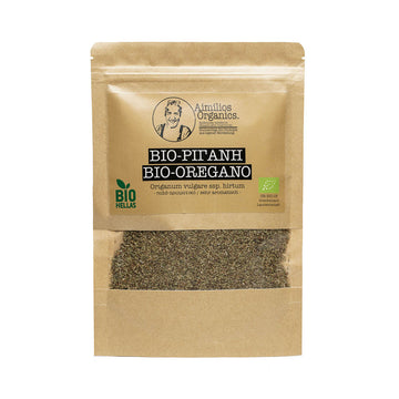 Bio Oregano im Nachfüllbeutel (100g) - Origanum vulgare spp. Hirtum - sehr intensiv - Premium Qualität - Aimilios Organics