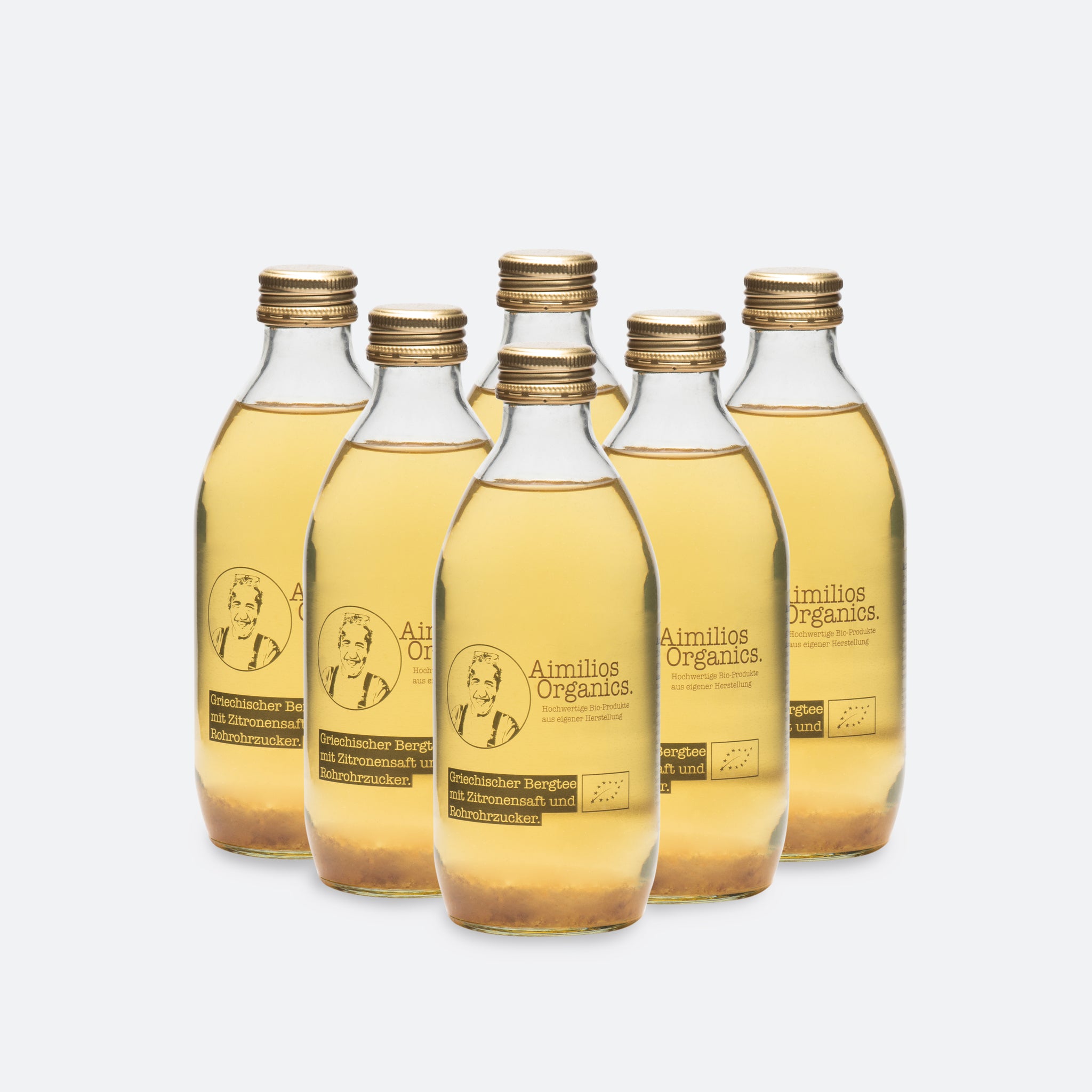 Aimilios Organics Bio-Bergeistee 6x 330ml Einwegflasche Produktbild